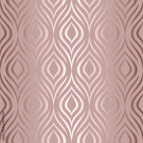 Abstract seamless pattern. Peacock feather. Modern stylish floral texture. Repeated geometric background. Repeating flowers design for print. Pastel color ditzy ornament. Elegant bird plumage. Vector