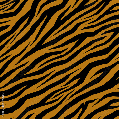 Geometric zebra print in earthy colors. Vector seamless pattern