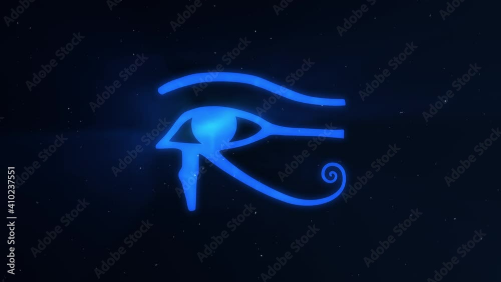 The Eye of Horus also known as wadjet or wedjat Light Burst Animation The Eye of Horus also known as wadjet or wedjat Light Burst Animation