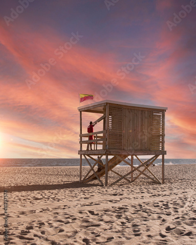 Lifeguard in Punta del Este © Luciano