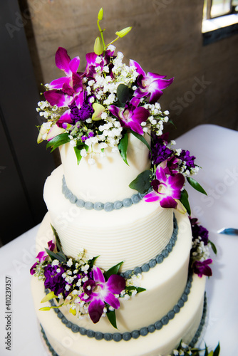 Beautiful Colorful Sweet Wedding Cake Cupcake Decor Closeup Image at Event Space