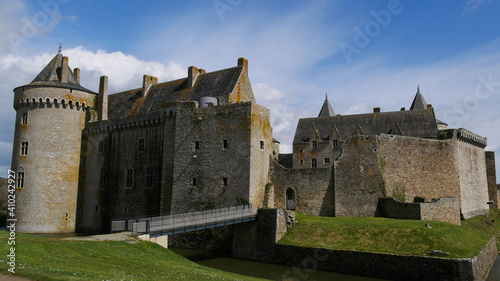 Medieval castle with blue sky