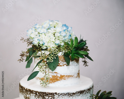 Beautiful Colorful Sweet Wedding Cake Cupcake Decor Closeup Image at Event Space