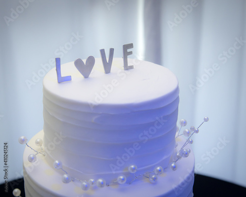 Beautiful Colorful Sweet Wedding Cake Cupcake Decor Closeup Image at Event Space