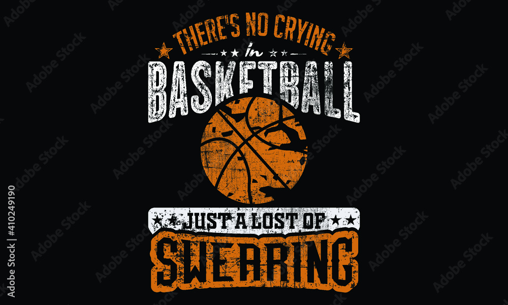 Fototapeta Basketball t shirt design for basketball lovers in illustration, eps_10.
