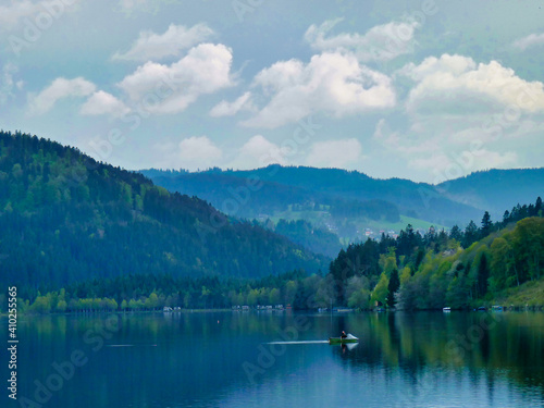 Reflejos en el lago. Selva negra.