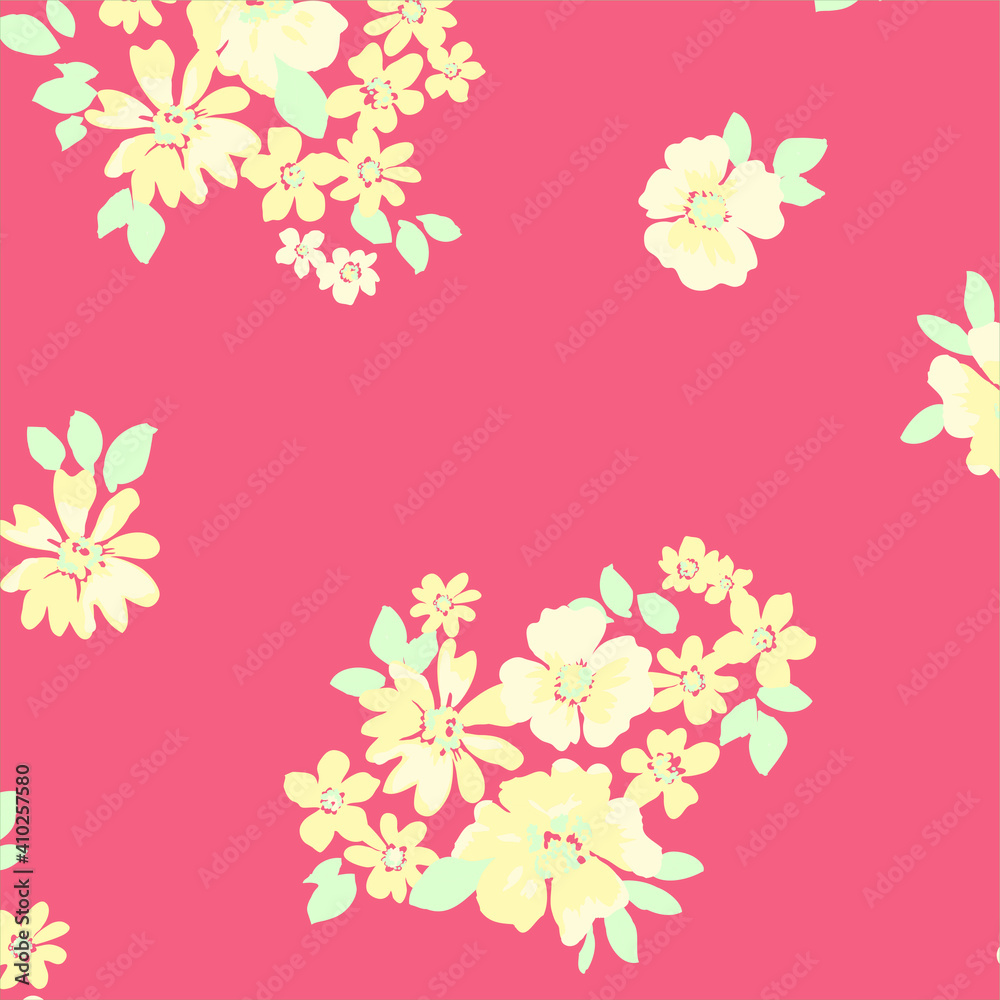Floral seamless pattern. Hand drawn. For textile, wallpapers, print, wrapping paper. Vector stock illustration. Floral seamless pattern. Hand drawn. For textile, wallpapers, print, wrapping paper. Vector stock illustration.