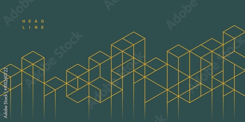 Abstract geometric technological background. Vector creative design.