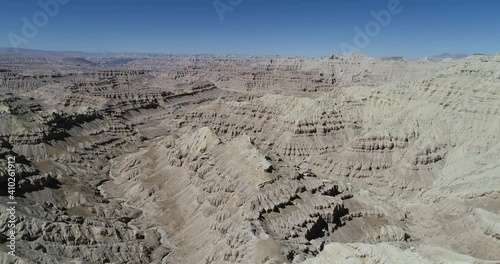 Aerial photography of Zanda soil forest natural scenery. Zadar County, Tibet