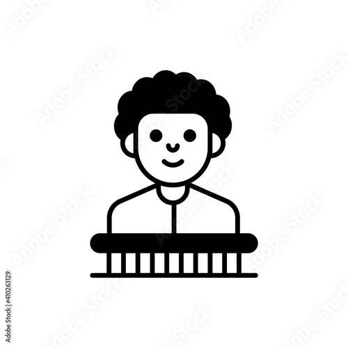 Accused vector icon style illustration. EPS 10 file © Designer`s Circle 