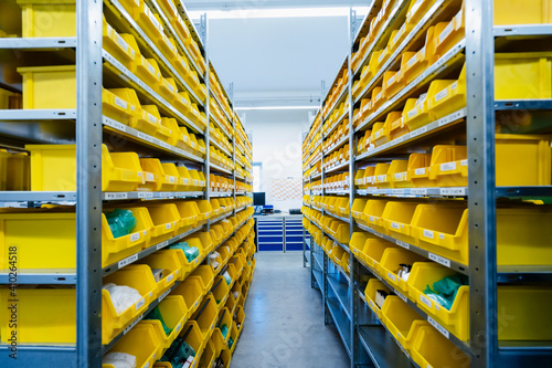 Storage compartment of factory