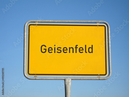 Ortsschild Geisenfeld photo