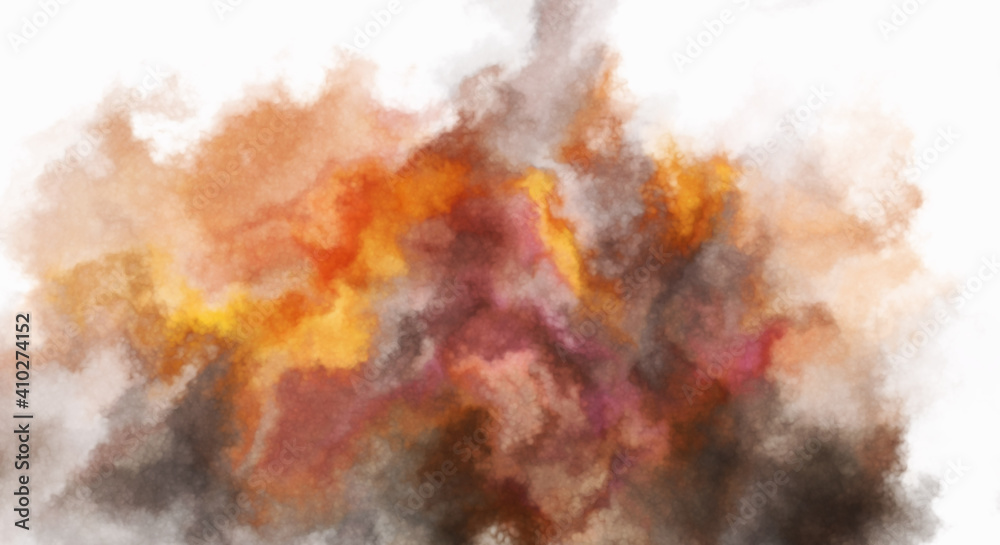 Fototapeta premium Watercolor painted background. Abstract Illustration wallpaper. Brush stroked painting. 2D Illustration.
