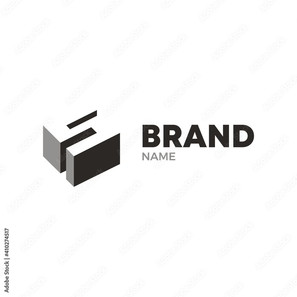 vector illustration of letter S 3d style, multipurpose logo design 