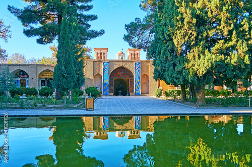 In Shah Nematollah Vali Shrine, Mahan, Iran. photo