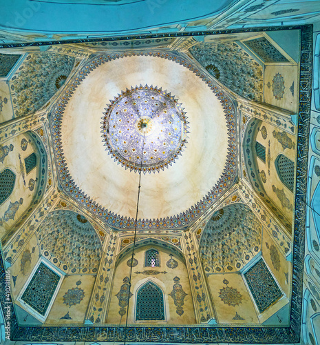 Cupola of Shah Nematollah Vali Mausoleum, Mahan, Iran photo