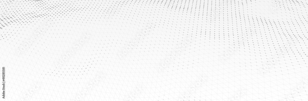 White Gray background. 3d dotted surface. Futuristic landscape. Technology presentation backdrop. Vector illustration White Gray background. 3d dotted surface. Futuristic landscape. Technology presentation backdrop. Vector illustration