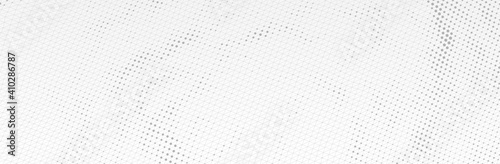 White Gray background. 3d dotted surface. Futuristic landscape. Technology presentation backdrop. Vector illustration