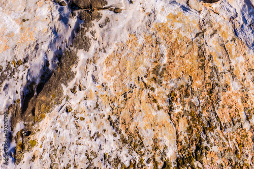 close up detail of rocks under bright sunlight photo