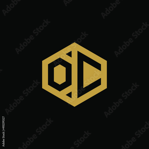 Initial letter OC hexagon logo design vector Free Download Initial letter OC hexagon logo design vector - GFXLoad