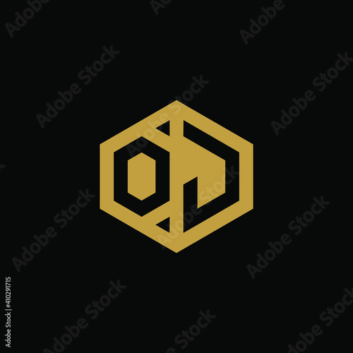 Initial letter OJ hexagon logo design vector Free Download Initial letter OJ hexagon logo design vector - GFXLoad