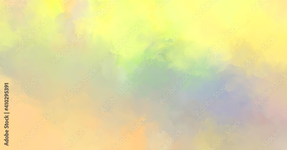 Abstract background of colorful brush strokes. Brushed vibrant wallpaper. Painted artistic creation. Unique and creative illustration.