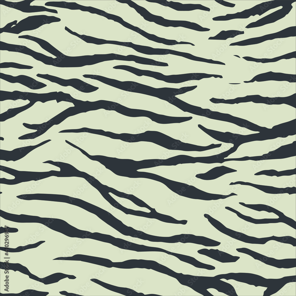 Seamless pattern with zebra fur print. Vector illustration. Exotic wild animalistic texture.  Seamless camouflage background for fabric, textile, design, cover, wrapping. Seamless camouflage backgroun