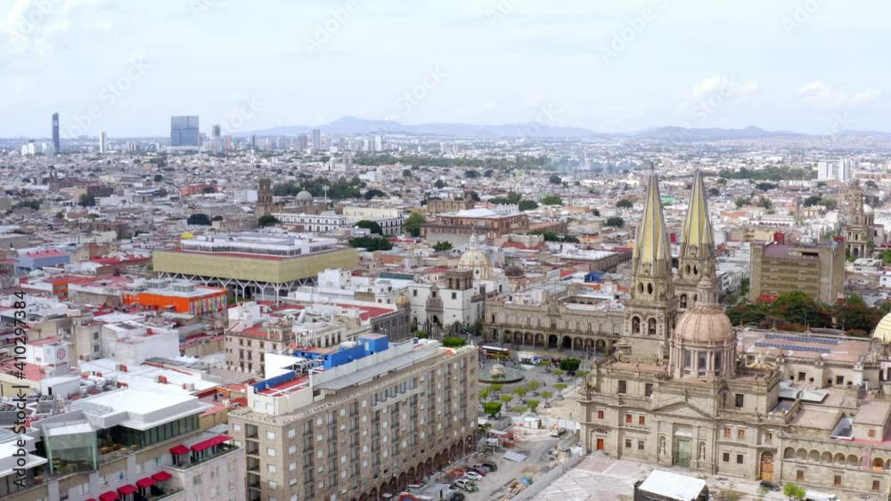 Aerial: downtown beautiful aerial view, drone view Aerial: downtown beautiful aerial view, drone view
