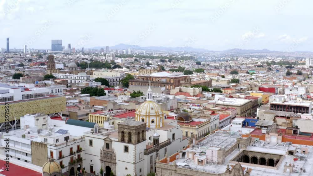 Aerial: a spectacular vista of the city, drone view Aerial: a spectacular vista of the city, drone view
