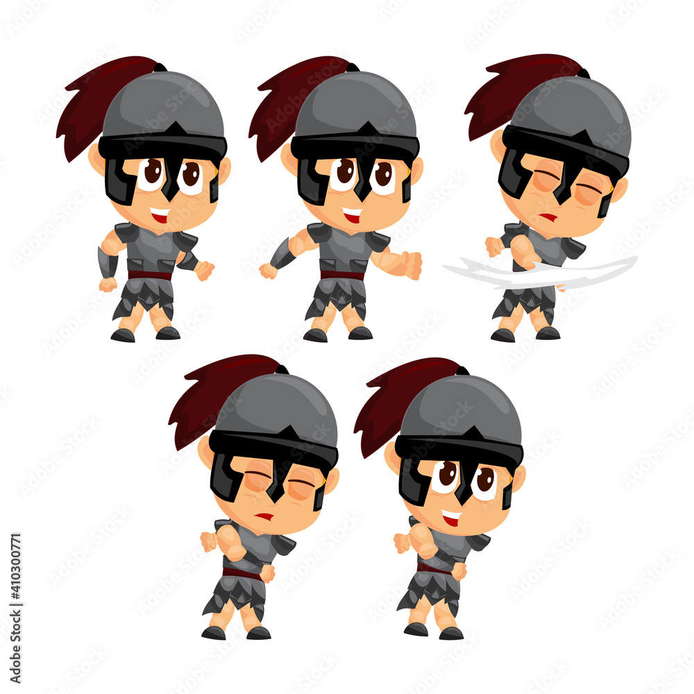 Spartan Cartoon Throwing Game Character Animation Sprite Template Spartan Cartoon Throwing Game Character Animation Sprite Template