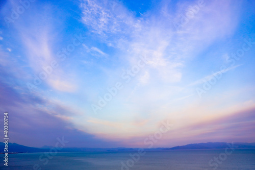 sunset over the sea © asaka