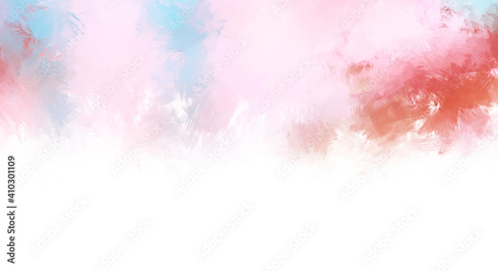 Obraz premium Brushed Painted Abstract Background. Brush stroked painting. Artistic vibrant and colorful wallpaper.