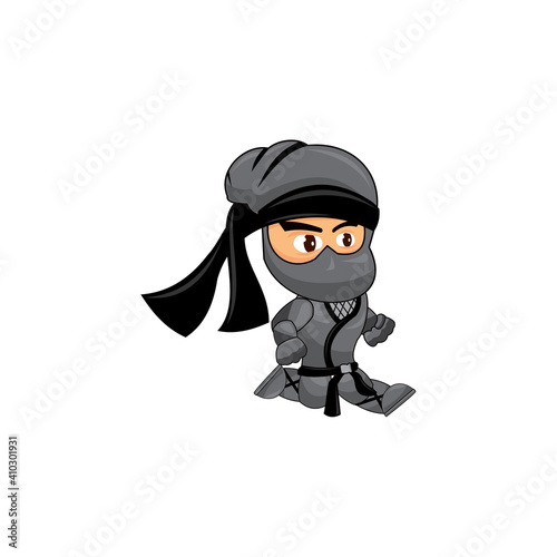 Ninja Game Sprites Slide Suitable for side scrolling, action, and adventure game