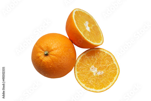 oranges  isolated on a white background