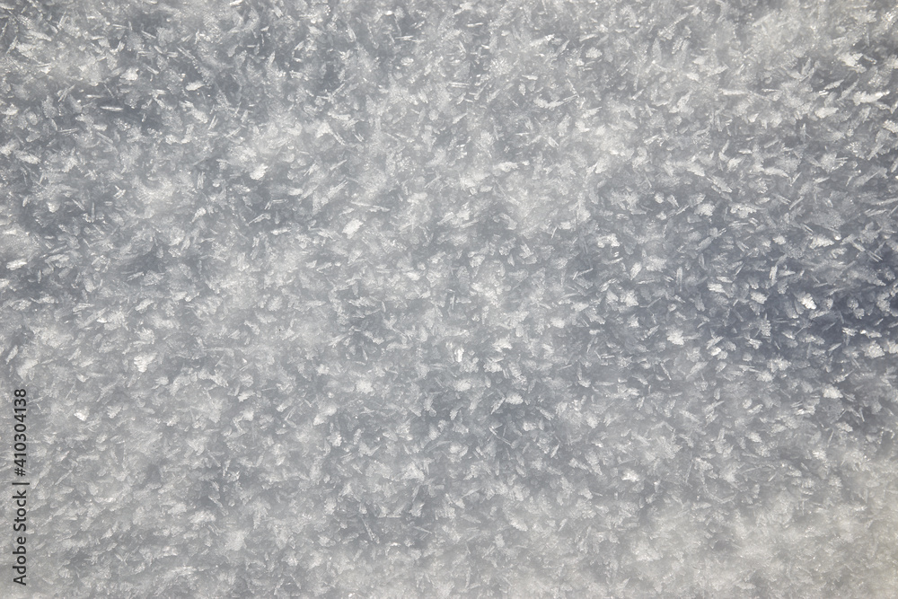 Fototapeta premium Snow texture background, natural white snow powder in winter