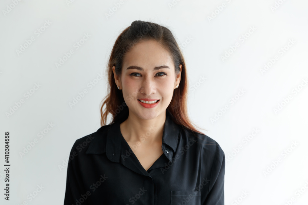 Portrait of young Asian woman with smile face Portrait of young Asian woman with smile face
