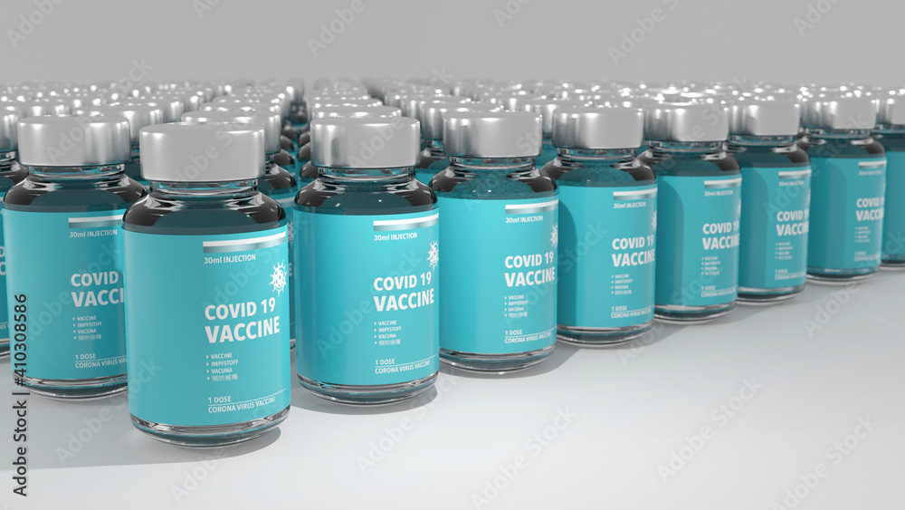 Obraz premium Vaccine Bottles