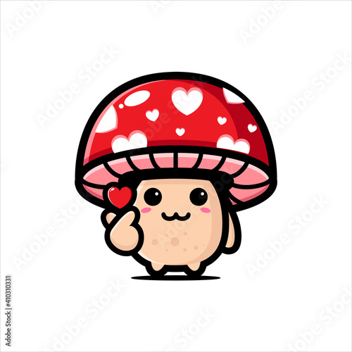 cute mushroom characters