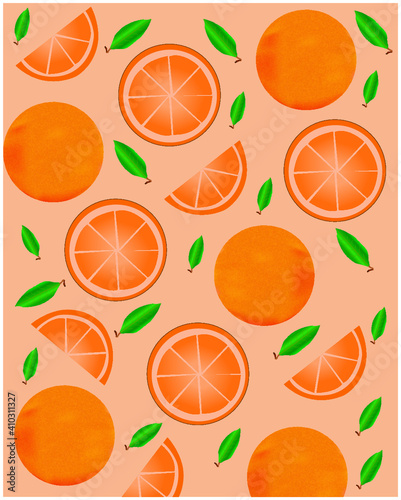 plantilla de naranjas