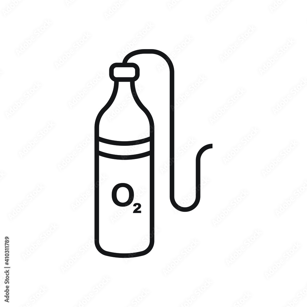 Oxygen tank icon design. vector illustration Oxygen tank icon design. vector illustration