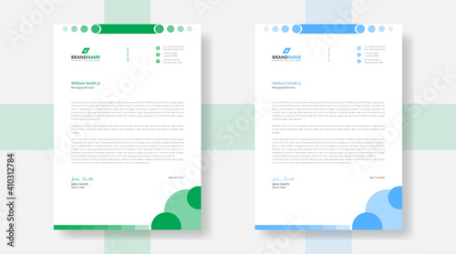 Letterhead corporate business professional invitation card template design two set