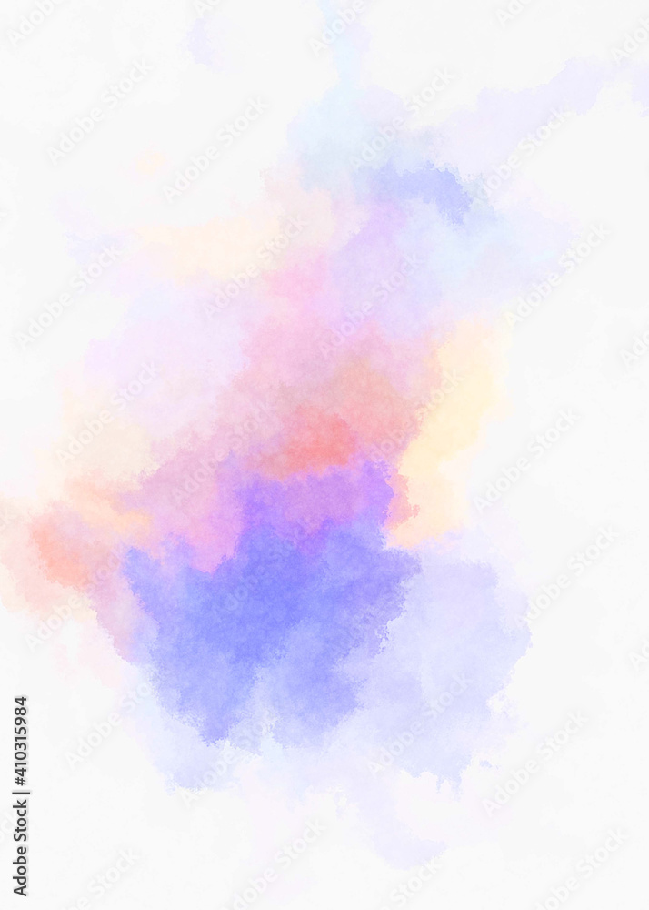 Watercolor painted background. Abstract Illustration wallpaper. Brush stroked painting. 2D Illustration.