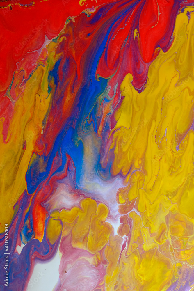 Mixture of acrylic paints. Abstract painting background,  Inkscape concept 