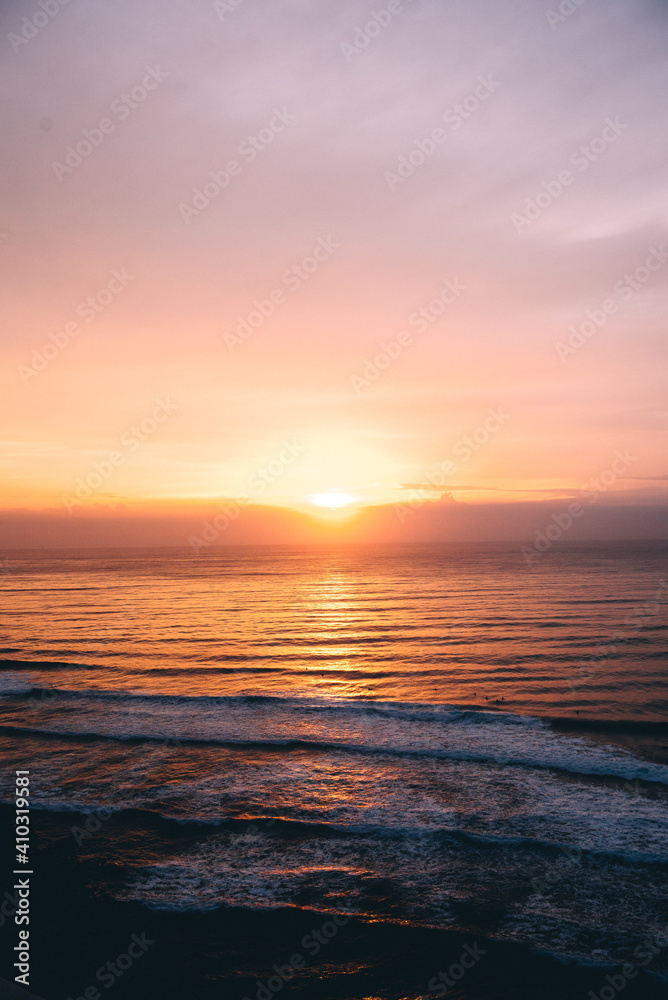 Bali beach sunset