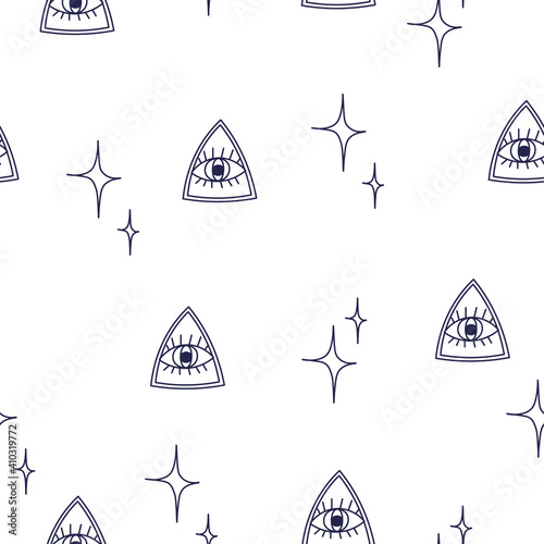 seamless pattern about yoga time and  space