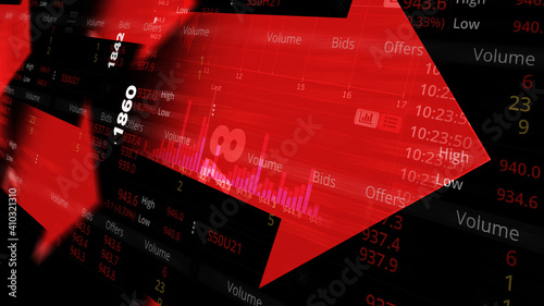 Down trend, World stock market, Trading Symbolic