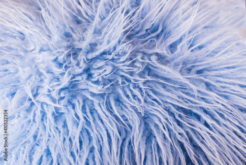 soft blue color faux fur fabric fluffy background