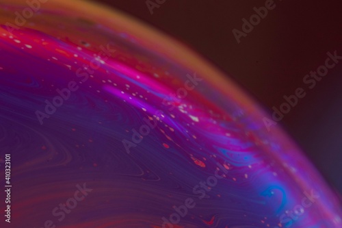 abstract of bubbles in close up