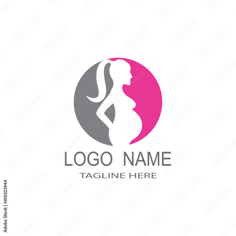 pregnant logo template vector illustration pregnant logo template vector illustration