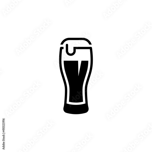 beer glass icon vector design trendy